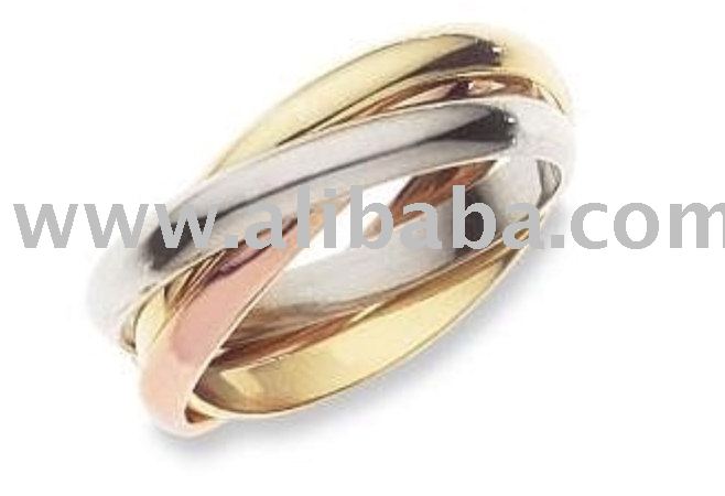 See larger image Gold Wedding Ring for Women Tricolor