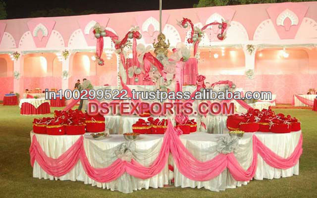 WEDDING HEAD TABLE CLOTHES AND FRILLS