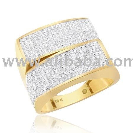 diamond rings for men. Men#39;s Diamond MicroPave Gold