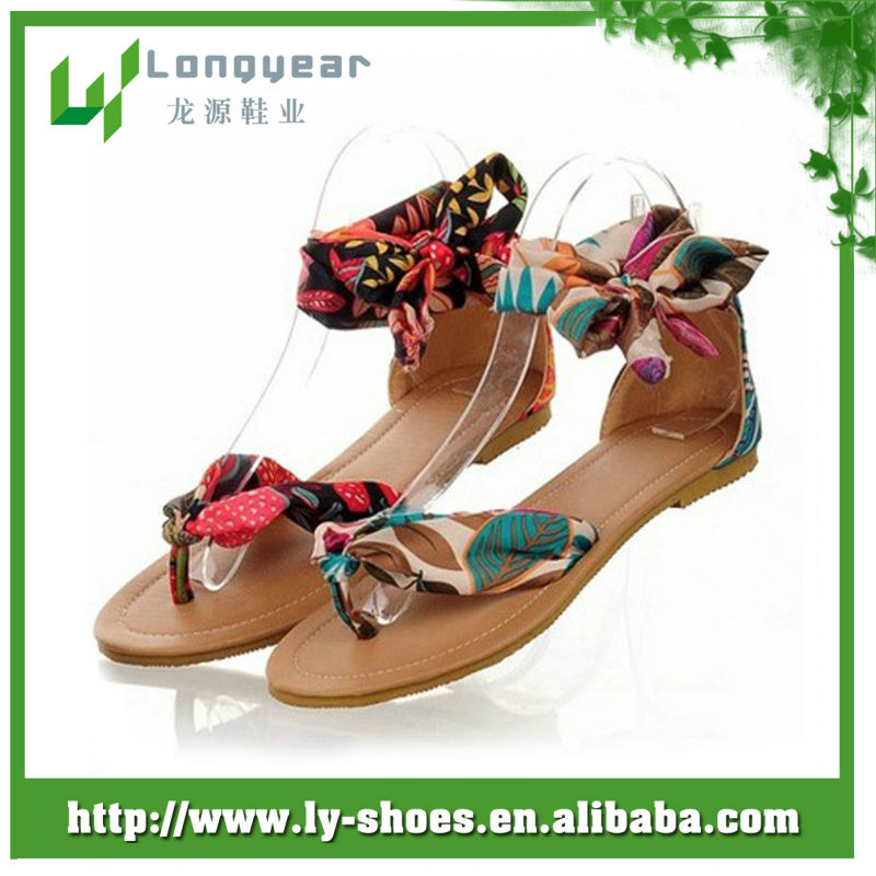 fashion flat summer sandals 2014 for womenladies fashion fancy flat ...