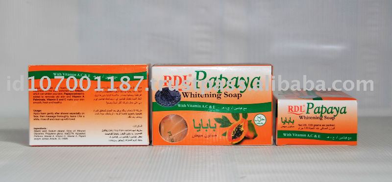 View Product Details: RDL Papaya Whitening Soap with Arabic Language