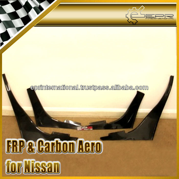 Nissan Skyline R32 GTR Carbon Front Bumper Canard 4 Pcs