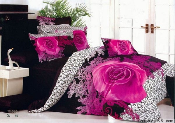 Pink Flower Bedding