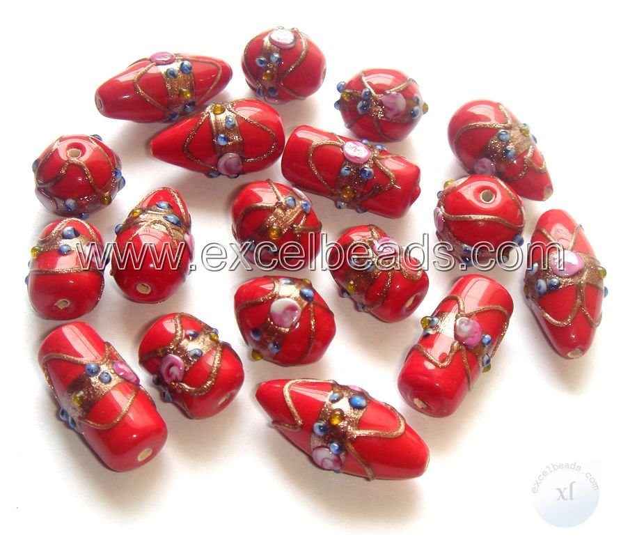 Wedding Cake Beads Handmade Beads Size Shape Assorted Color Red 