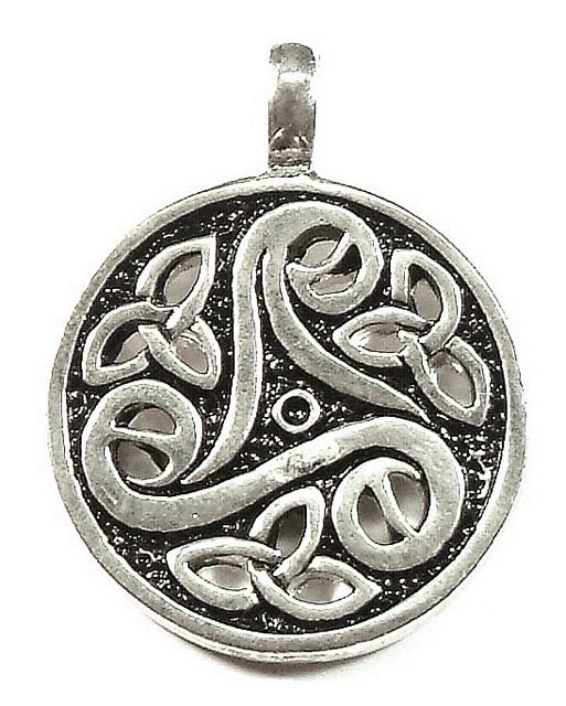 Pewter Pendants on See Larger Image  Spiral Triskele Trinity Jewelry Pewter Pendant From