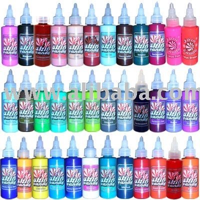 Tattoo Sets on See Larger Image  Skin Candy Complete Tattoo Ink Set Kit 36 Colors