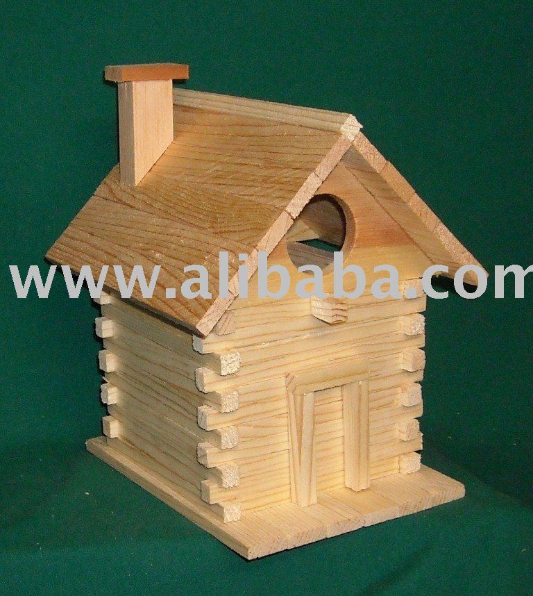 See larger image Log Cabin Bird House kit