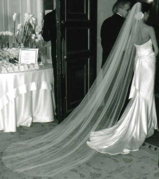 See larger image Silk Tulle Wedding Veils