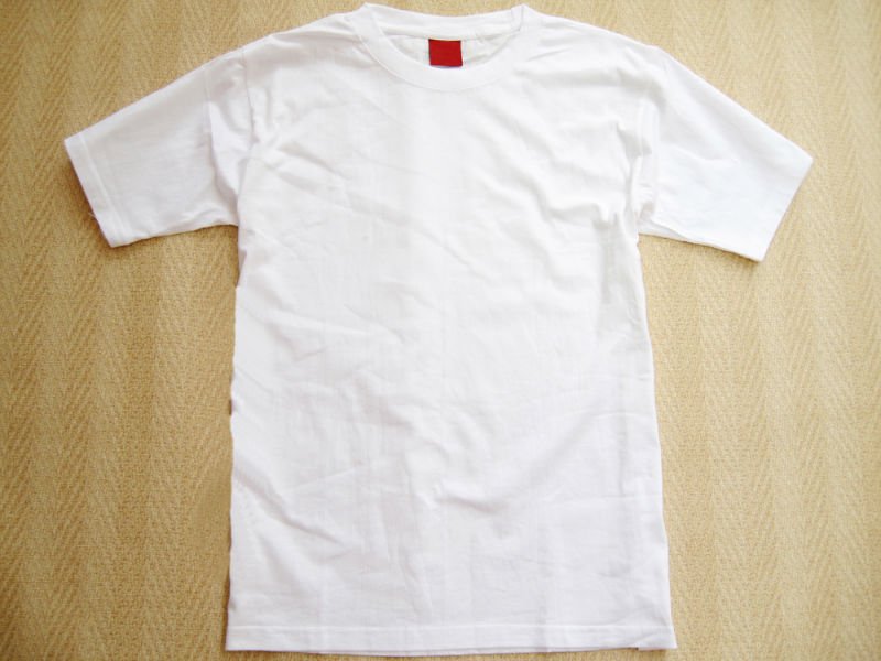 blank white tee. White T-Shirt 120gsm $0.88