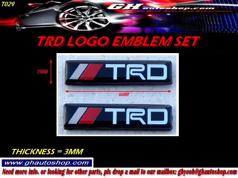 See larger image SPORTY TRD LOGO EMBLEM T029