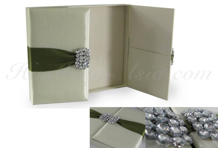 See larger image Silk Wedding Invitation Box
