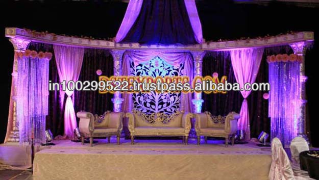 See larger image ASIAN WEDDING STAGE WITH CRYSTAL FLOWER BACKDROP