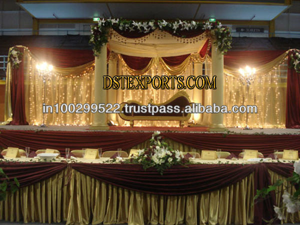 wedding stage design lace