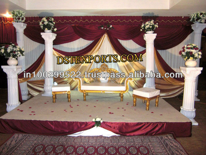 WE ARE MANUFACTURING AND EXPORTINGS ALL TYPE ROMAN WEDDING RECEPTION STAGE