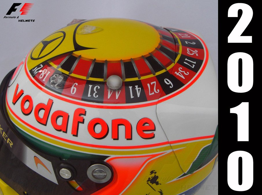 Lewis Hamilton MONACO 2010 Helmet Formula 1 Escale 1:1 Exclusive !