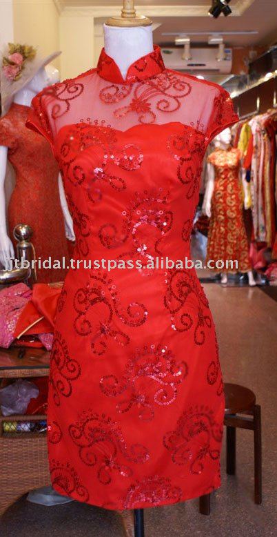 chinese qipao wedding style dress