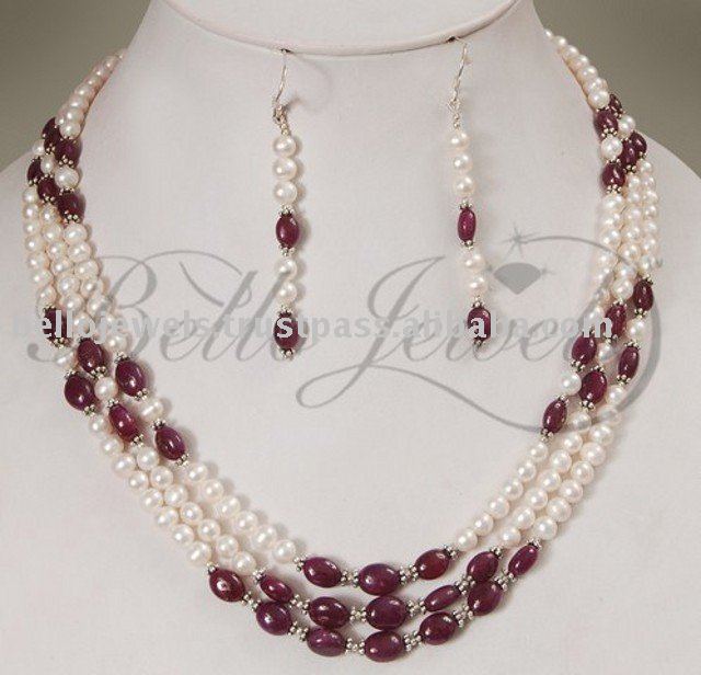 strands of pearls. 3 Strand Designer Pearls