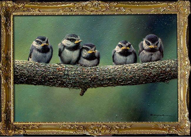 paintings of birds. Birds Oil Painting(China