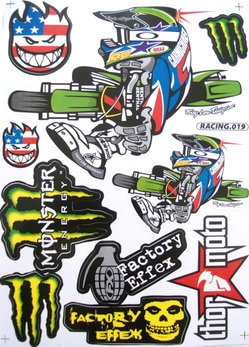 Motorcycle Helmet Stickers on Energy Stickers Decals Atv Motorcycle Helmet Car Racing Kit A