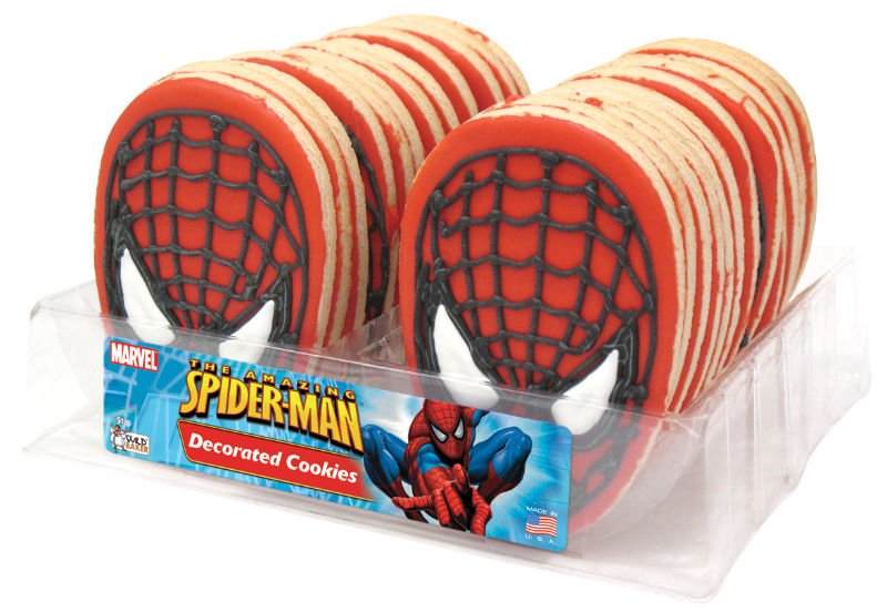 Spiderman Decorated Cookie Tray 24 Count