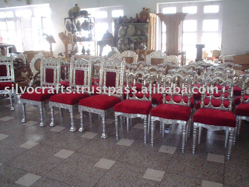 See larger image Silver wedding chair Silver Furniture 