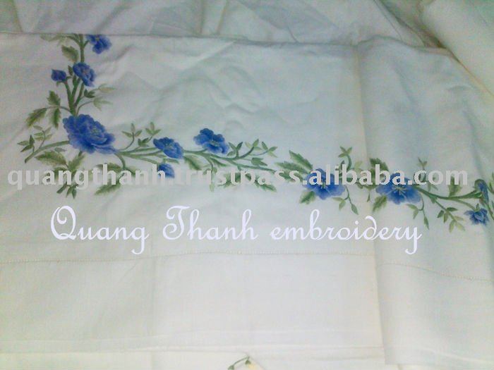 See larger image hand embroidery bedding set