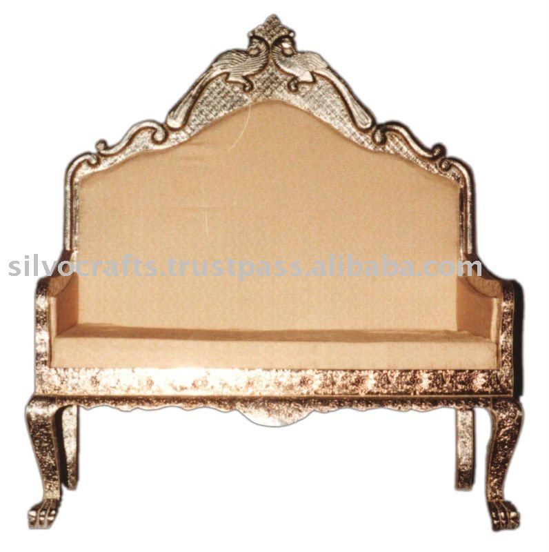 White metal indian wedding sofa chair