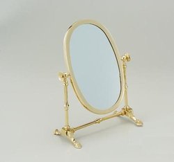 antique brass mirror