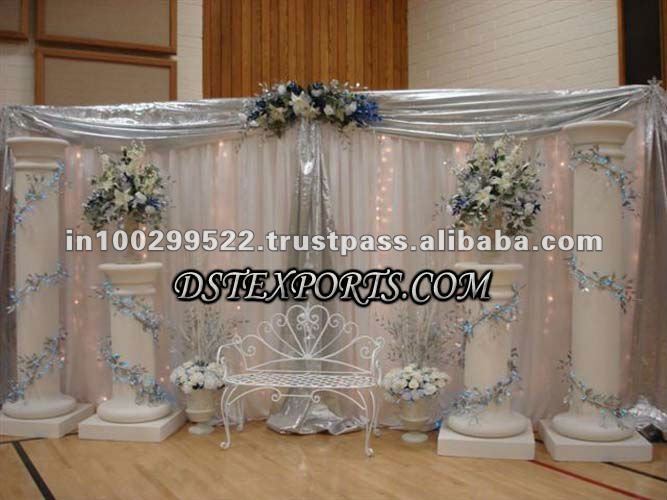 See larger image ASIAN WHITE WEDDING STAGE
