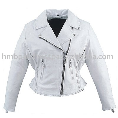 Fashion Raincoats  Women on Hmb 0328g Women Leather Jackets Basic Biker Fashion White Coats Sales