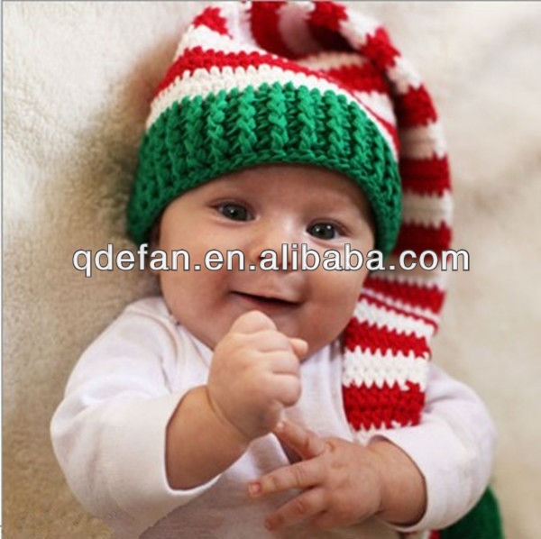 Imagenes de gorros tejidos de navidad para bebés - Imagui