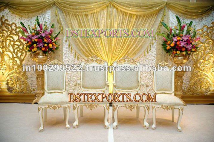 See larger image INDIAN WEDDING STAGE CHAIRS SET