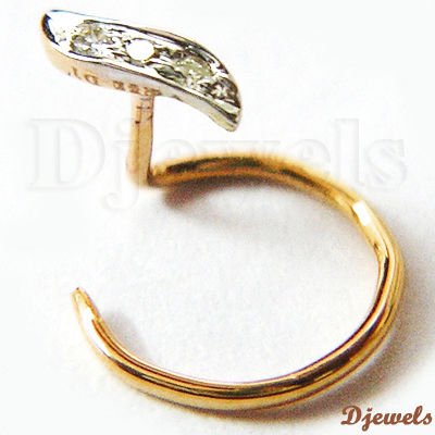  Rings on Buy 14 K Gold And Diamond Nose Ring For Us  240   243   Piece Cheap