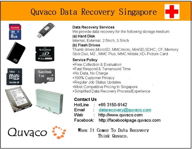 Data Recovery Services Singapore  Hard Disk Drive,Thumb Drive,Sd Card 