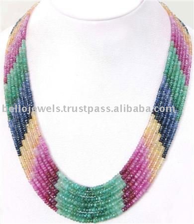 Gemstone Beaded Necklace. Gemstone Beaded Necklace