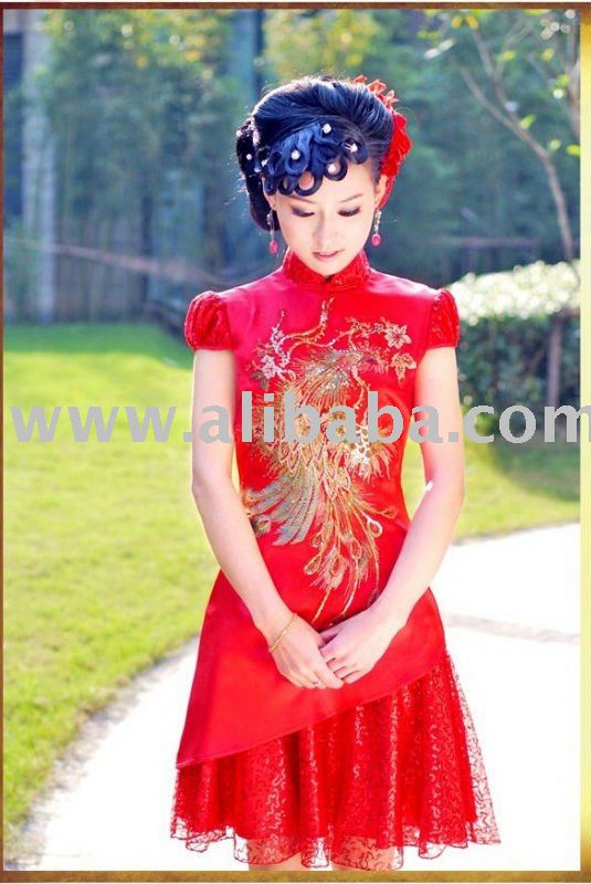2011 Chinese Style Strapless Wedding Dress XXFZ1196
