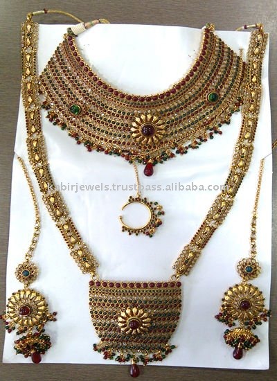 Fashion Designers Names List Indian on Indian Vintage Fashion Designer Gold Plated Bridal Wedding Jewellery
