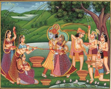 Indian  on Indian Miniature Radha Krishna Painting Photo  Detailed About Indian