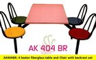 Fiberglass table and bench set