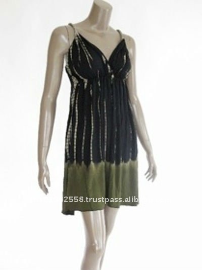 Dress Model Necks on Neck Dress In Spandex Rayon Tie Dye Fabric  Products  Buy V Neck Dress
