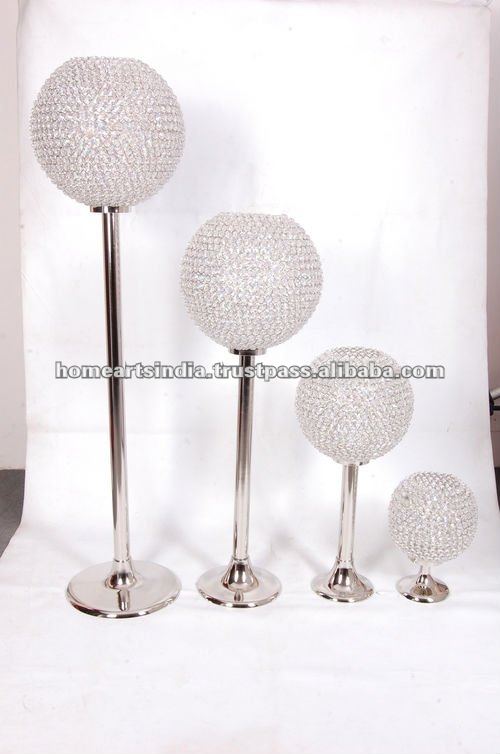 Candelabra for Weddings and home decor with Crystal Ball