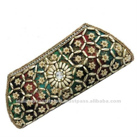 ... Handbags  Clutches  Designer Bridal Multicolor Clutch Beaded Women