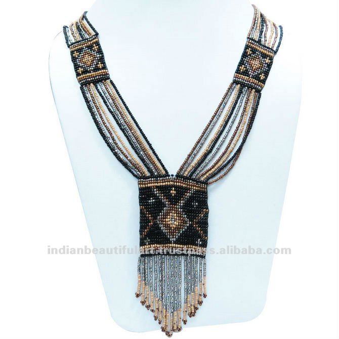 ... Fashion Necklace > Handmade Long Beaded Necklace Fashion Jewelry India