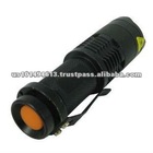 Mini 300 Lumen CREE Q5 Zoomable and Focus Adjustable LED Flashlight Torch With Waterproof Design