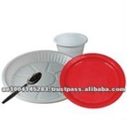 High Quality White and Colored Round Plastic Plates
