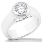 0.75 ct. E VVS1 diamond engagement ring gold jewelry