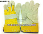 Split Leather Rigger Gloves Yellow Khaadi