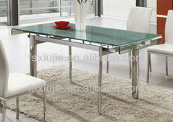 Glass Round Top glass Dining Table  top table Table,Round Extendable painting Table,Glass Dining