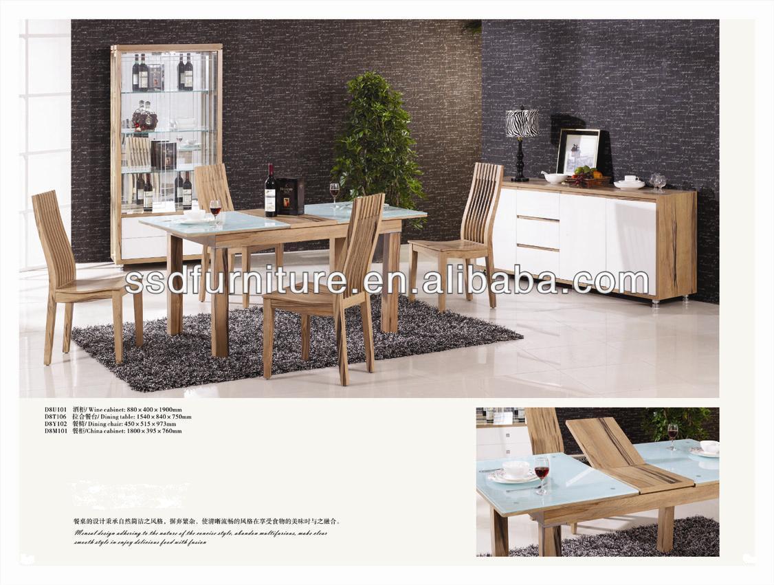 Best selling durable wood modern dining room set