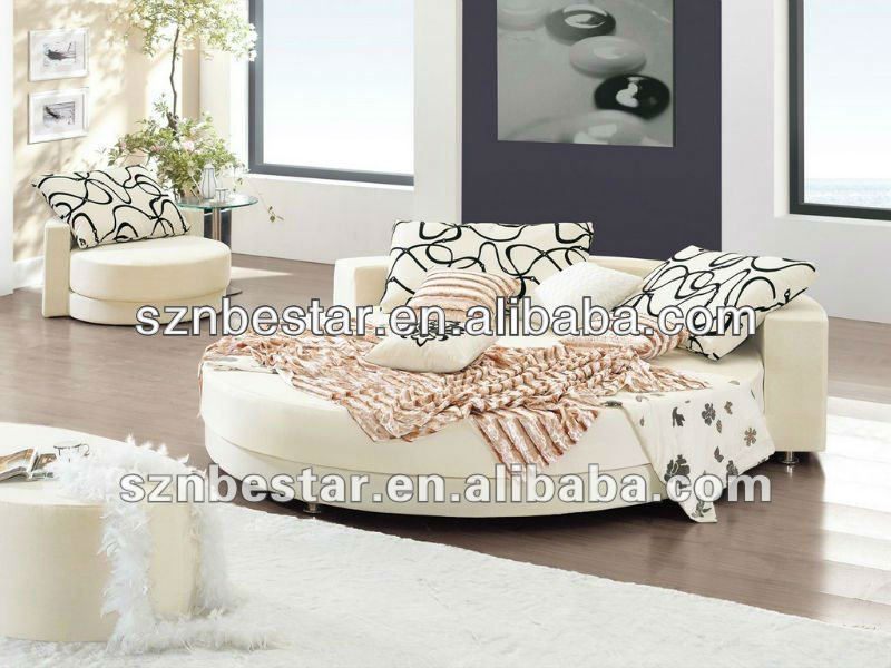 Modern elegant furniture bedroom sets round bed